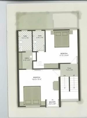 Layout of real estate project The Hamptons located at Gotri, Vadodara, Gujarat