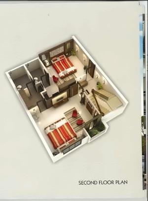 Layout of real estate project The Hamptons located at Gotri, Vadodara, Gujarat