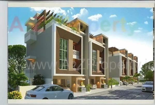 3D Elevation of real estate project The Hamptons located at Gotri, Vadodara, Gujarat