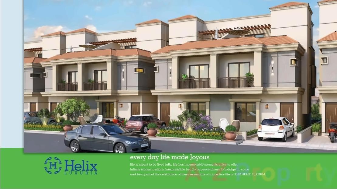 3D Elevation of real estate project The Helix Luxuria located at Vadsar, Vadodara, Gujarat
