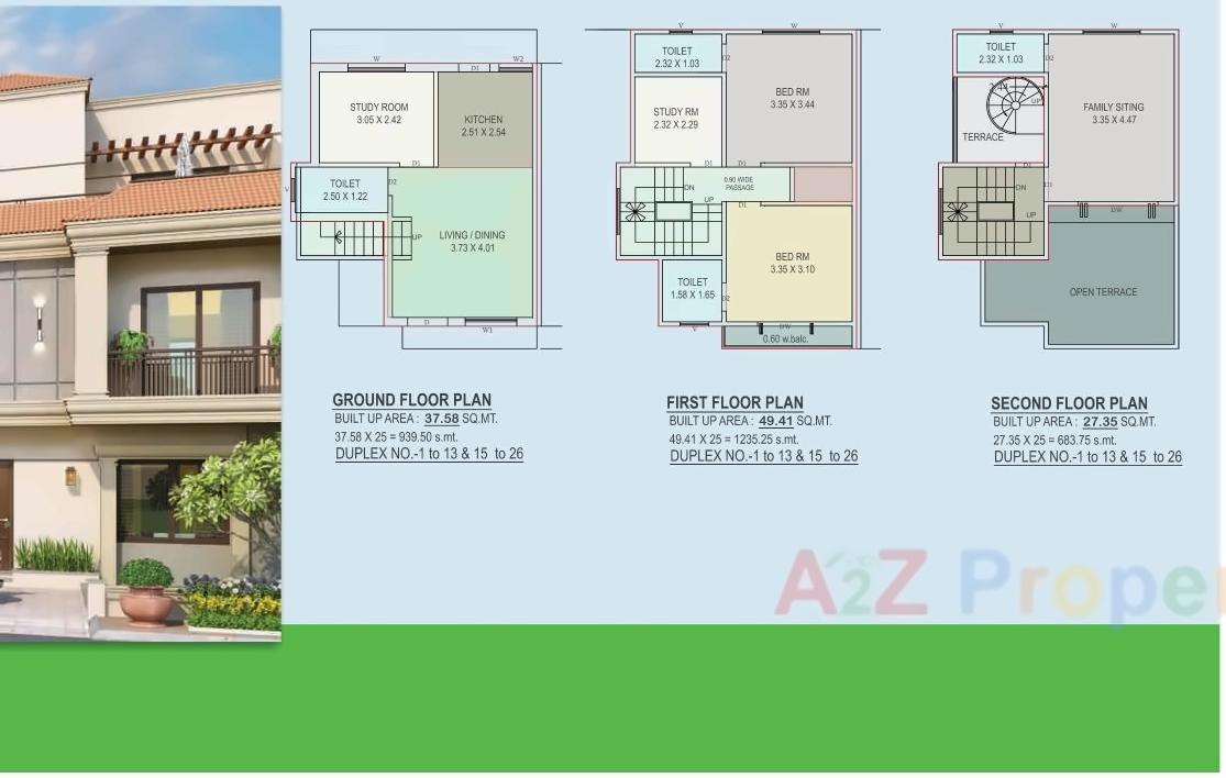 Layout of real estate project The Helix Luxuria located at Vadsar, Vadodara, Gujarat