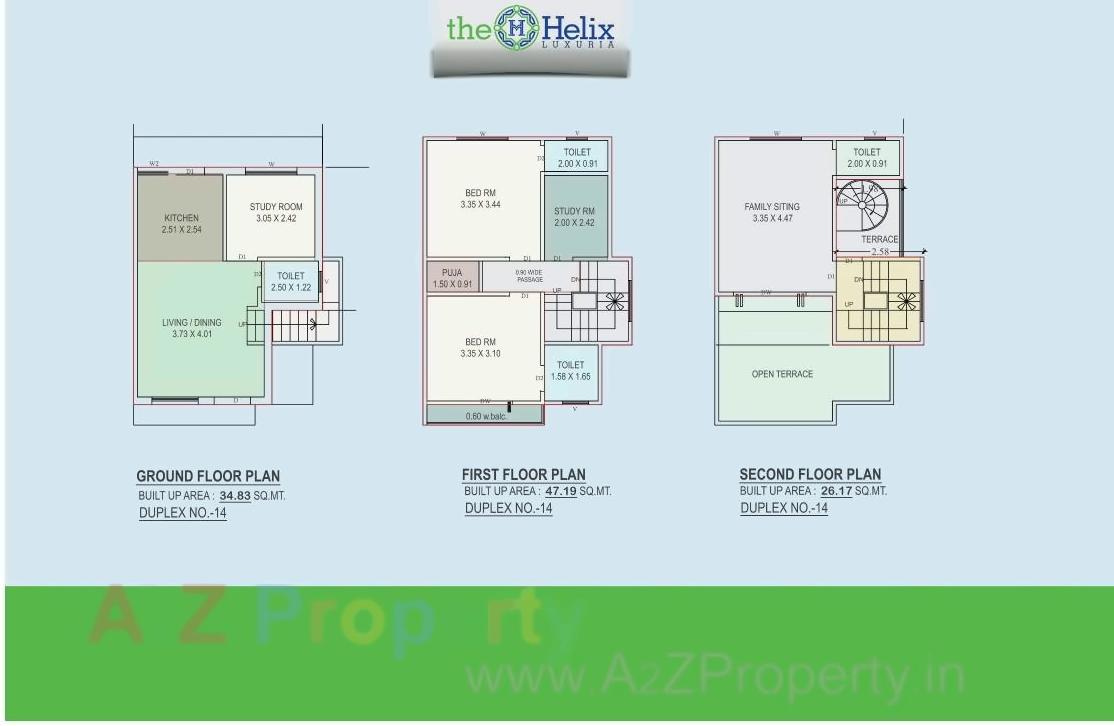 Layout of real estate project The Helix Luxuria located at Vadsar, Vadodara, Gujarat