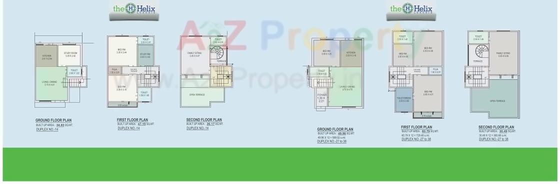 Layout of real estate project The Helix Luxuria located at Vadsar, Vadodara, Gujarat