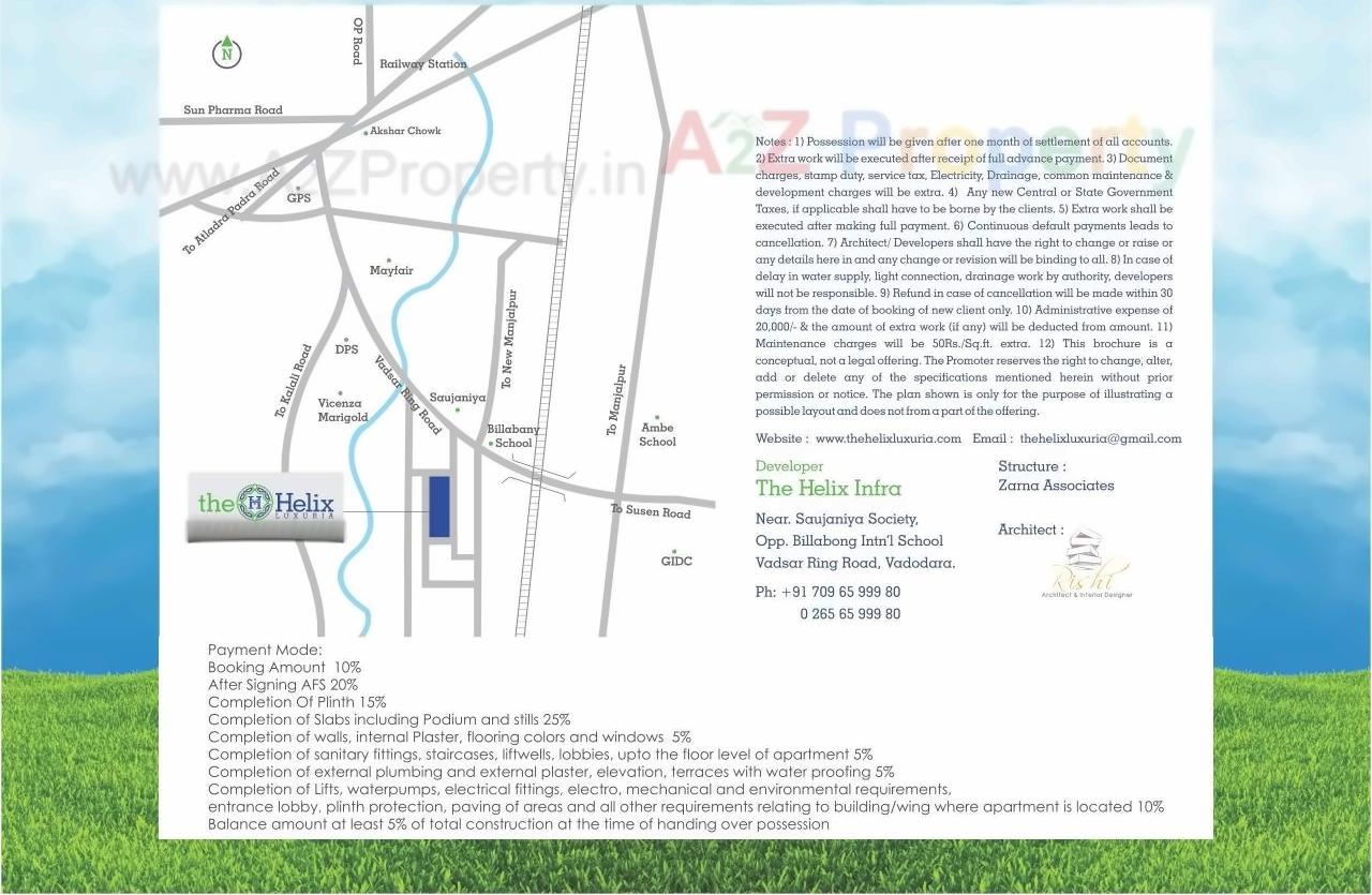  of real estate project The Helix Luxuria located at Vadsar, Vadodara, Gujarat