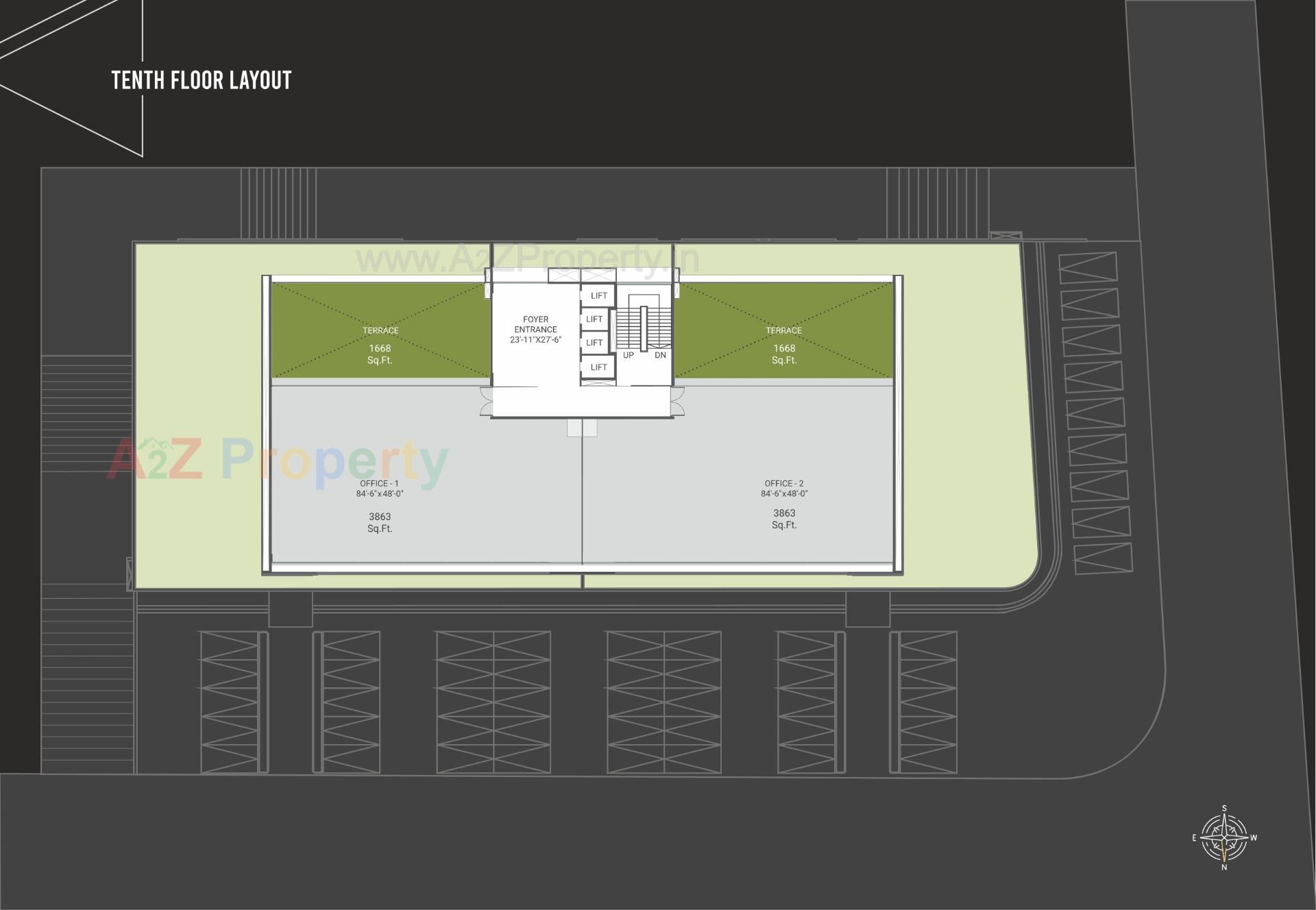 Layout of real estate project The Iconic located at Harni, Vadodara, Gujarat