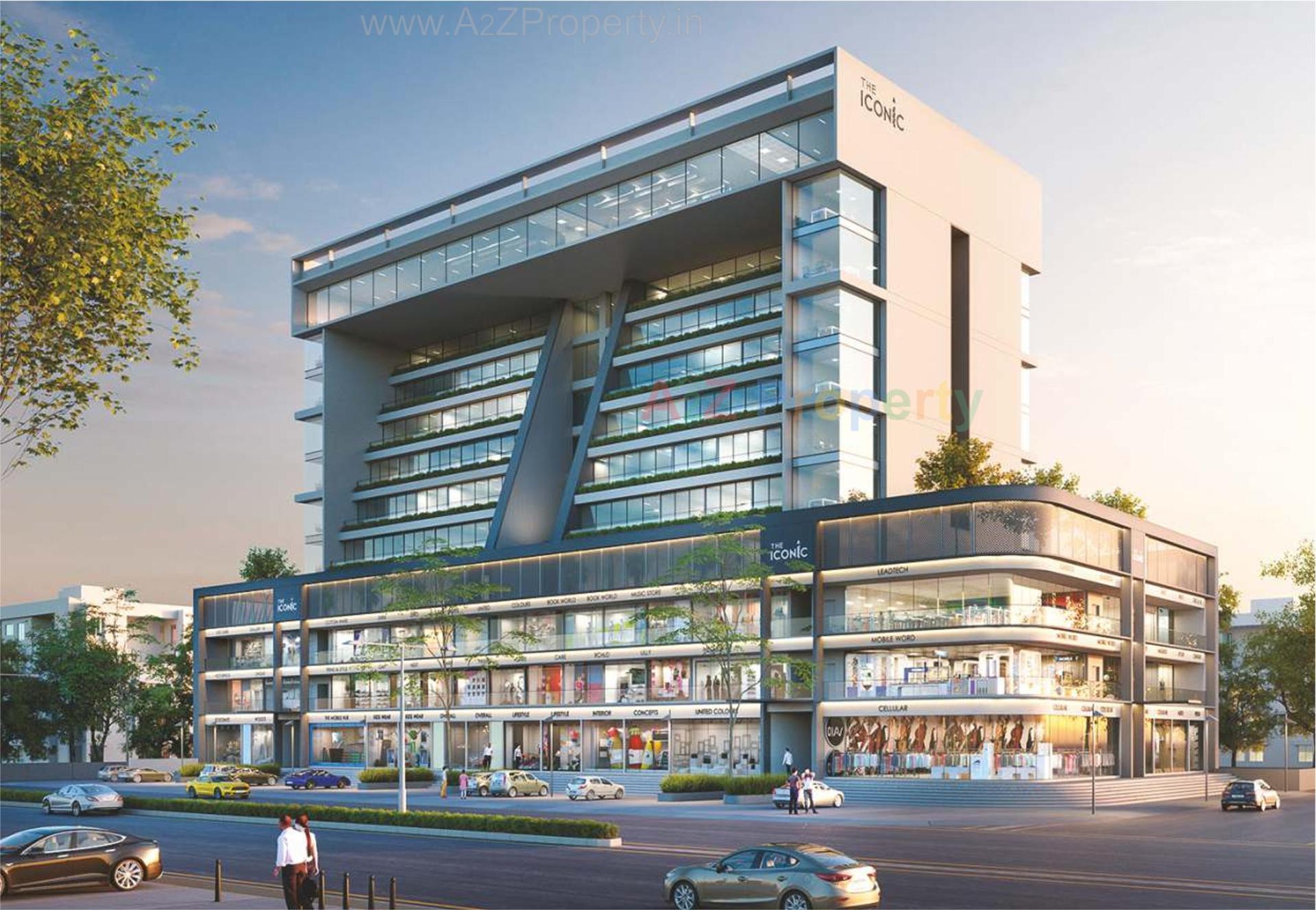 3D Elevation of real estate project The Iconic located at Harni, Vadodara, Gujarat