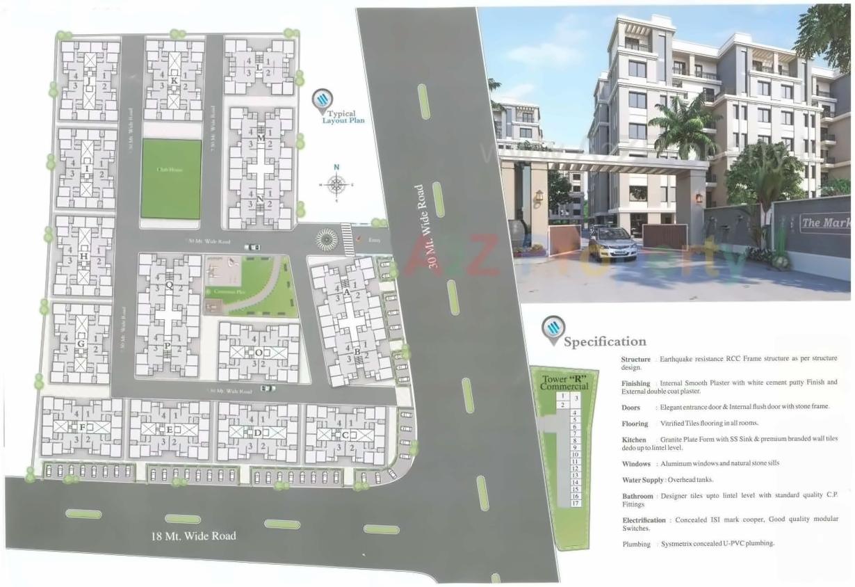  of real estate project The Mark located at Bill, Vadodara, Gujarat