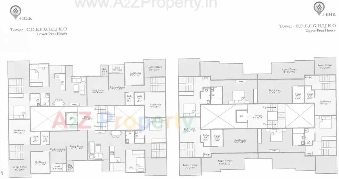 Layout of real estate project The Mark located at Bill, Vadodara, Gujarat