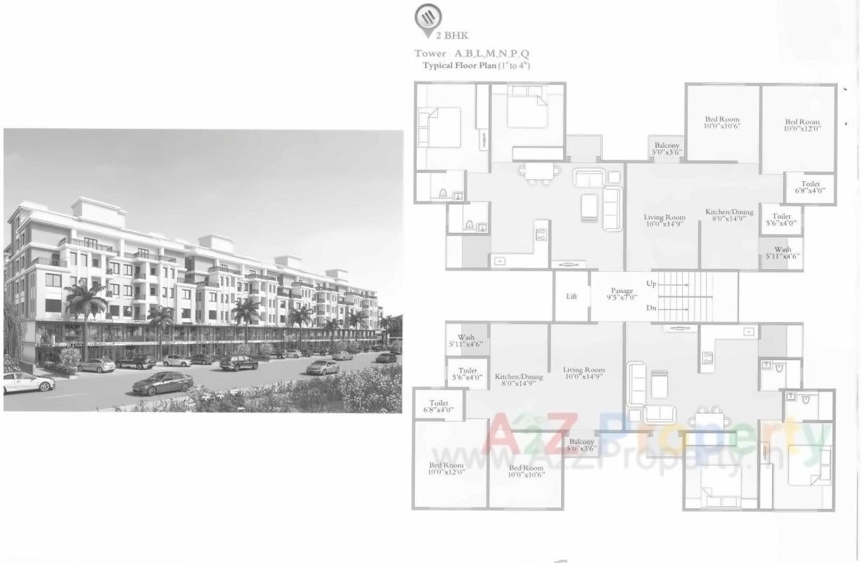 Layout of real estate project The Mark located at Bill, Vadodara, Gujarat
