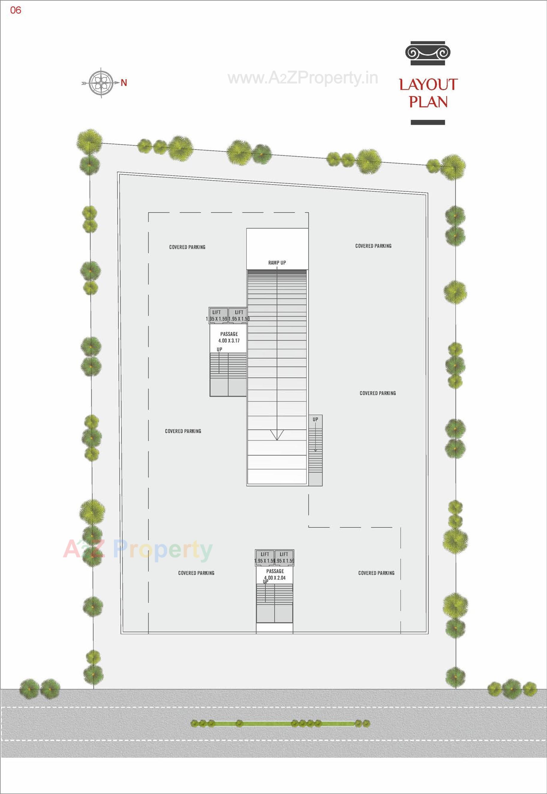 Layout of real estate project The Mark located at Harni, Vadodara, Gujarat