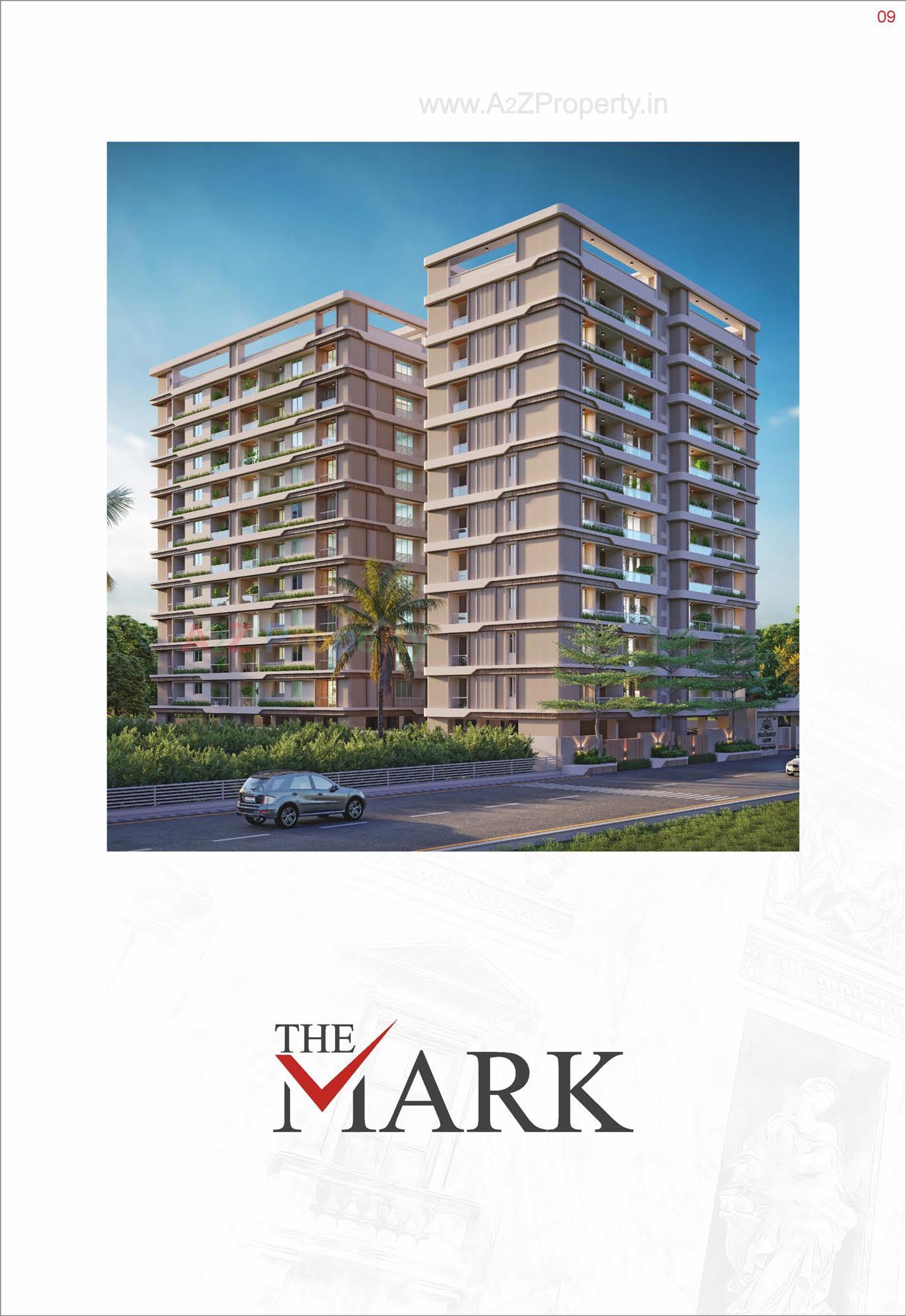 3D Elevation of real estate project The Mark located at Harni, Vadodara, Gujarat