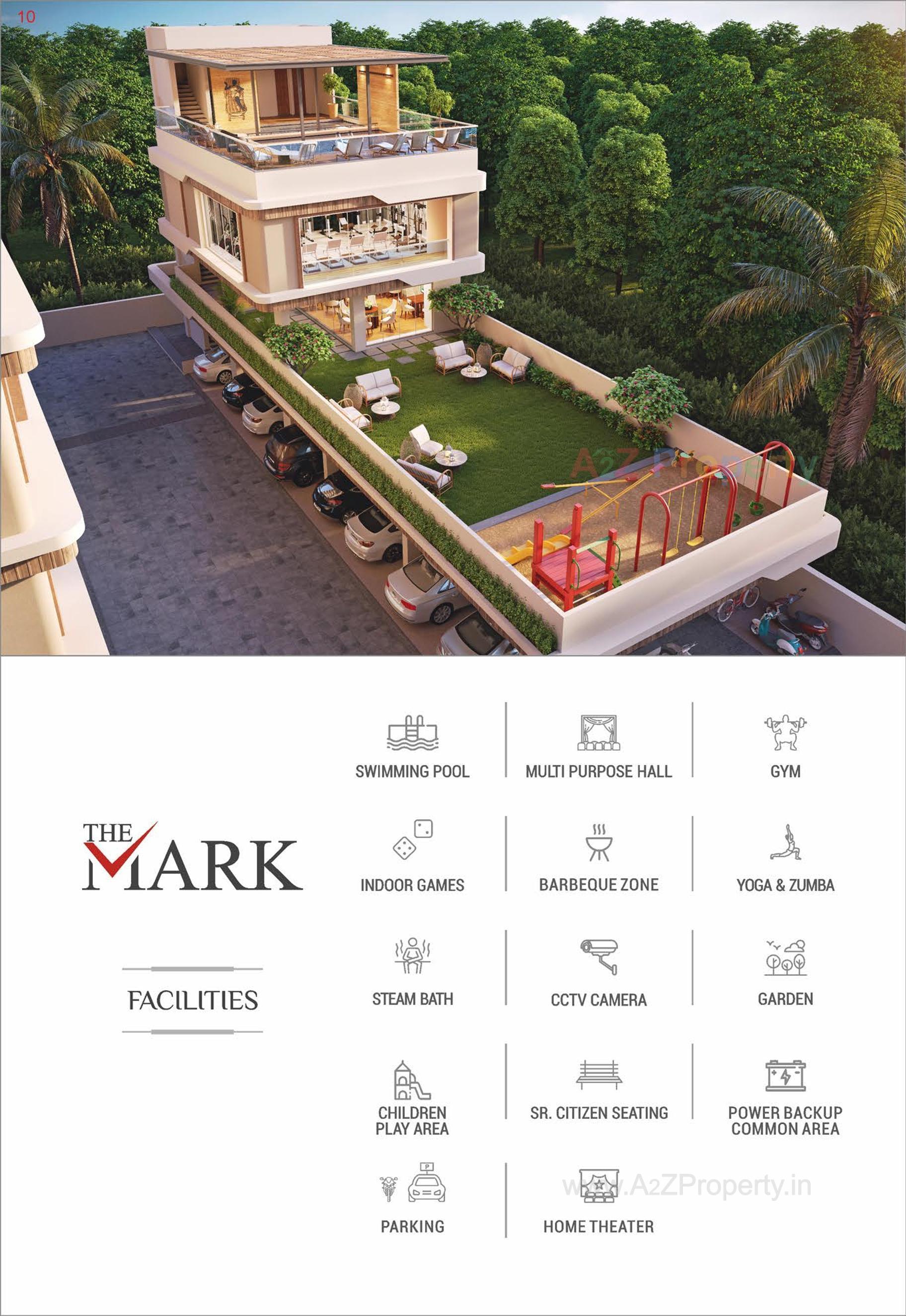 3D Elevation of real estate project The Mark located at Harni, Vadodara, Gujarat