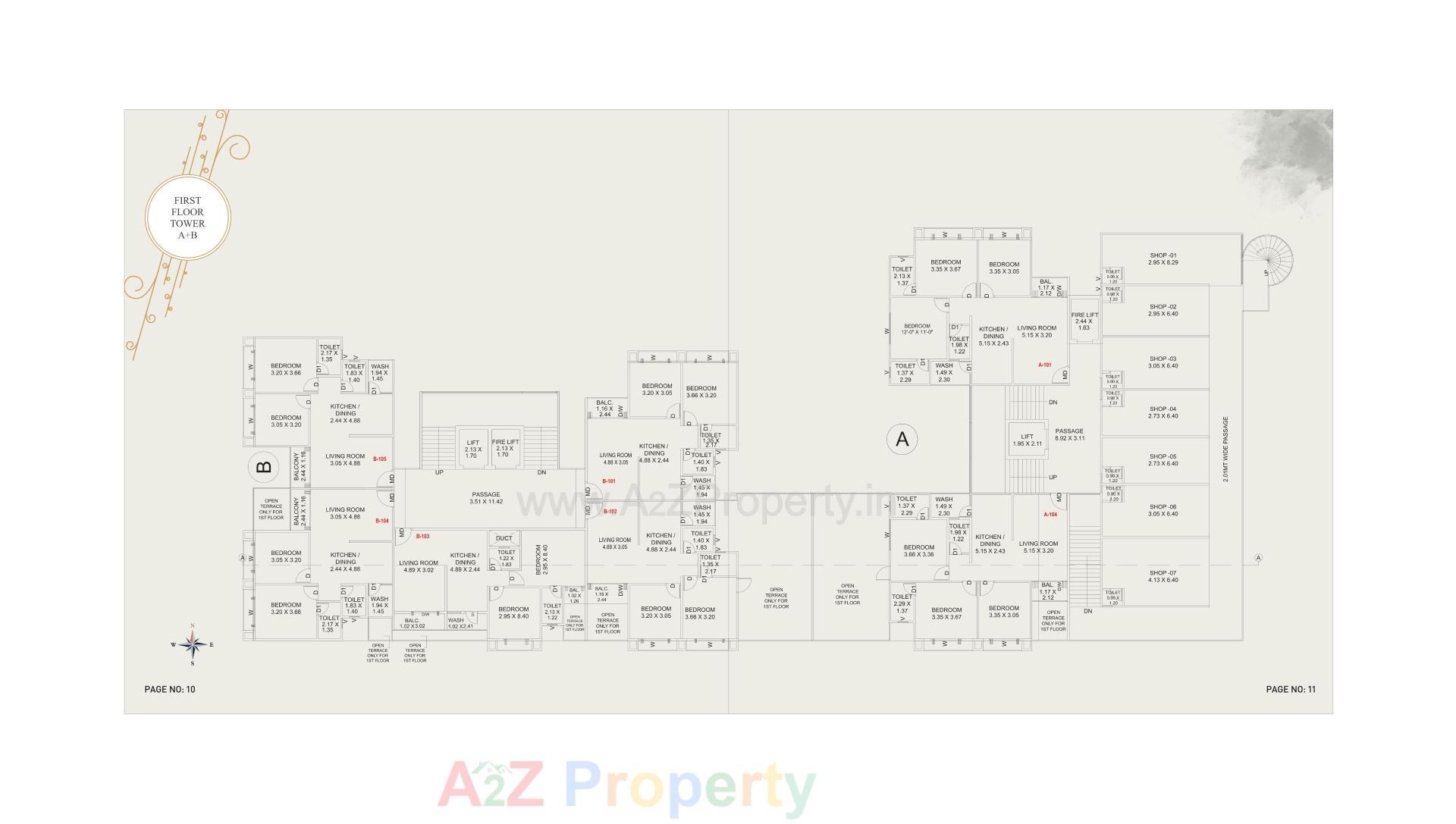 Layout of real estate project The Nest located at Vadsar, Vadodara, Gujarat