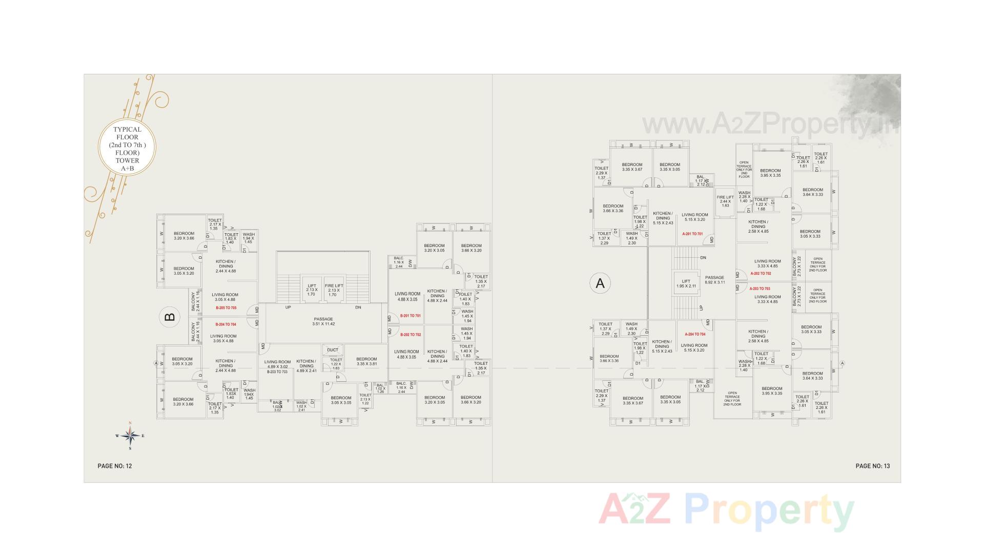 Layout of real estate project The Nest located at Vadsar, Vadodara, Gujarat