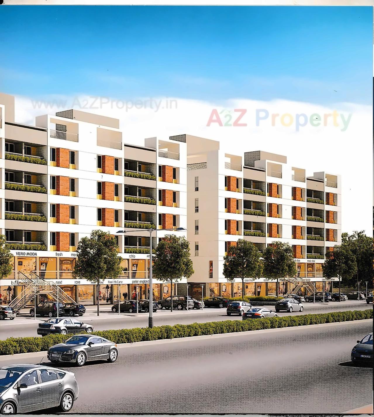 3D Elevation of real estate project The Oakland located at Amodar, Vadodara, Gujarat