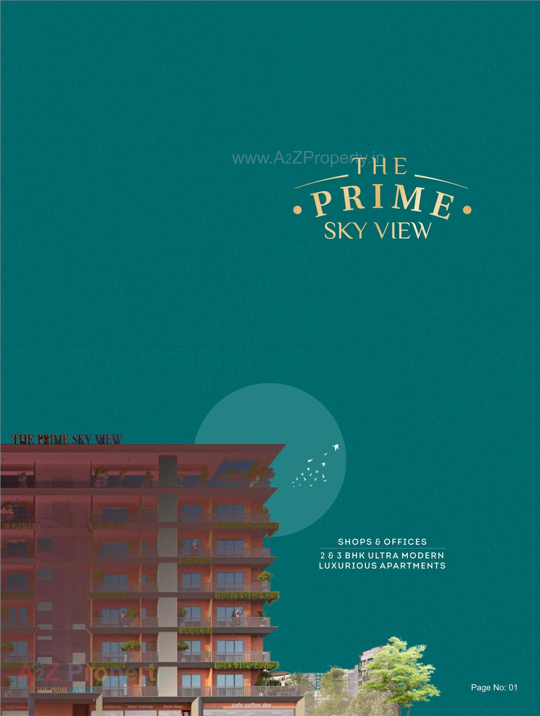 3D Elevation of real estate project The Prime Sky View located at Sayajipura, Vadodara, Gujarat