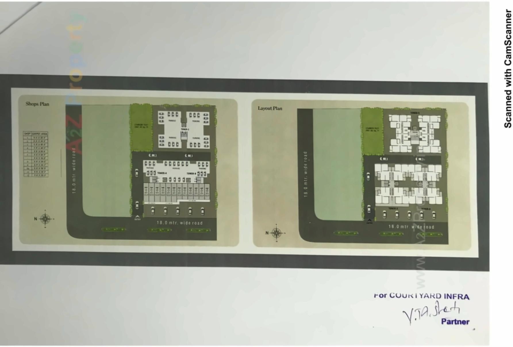 Layout of real estate project The Residence Ii located at Sevasi, Vadodara, Gujarat