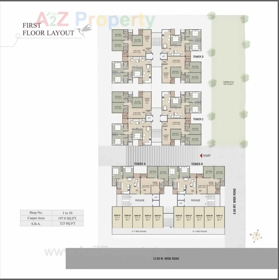 Layout of real estate project The Residence located at Sevasi, Vadodara, Gujarat
