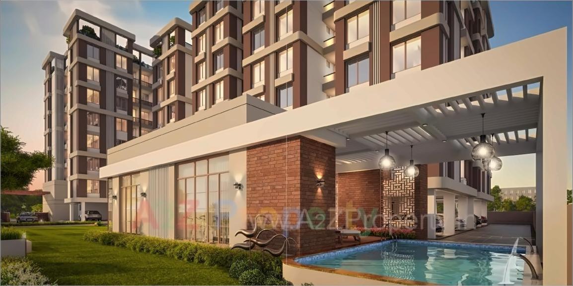 3D Elevation of real estate project The Residence located at Sevasi, Vadodara, Gujarat