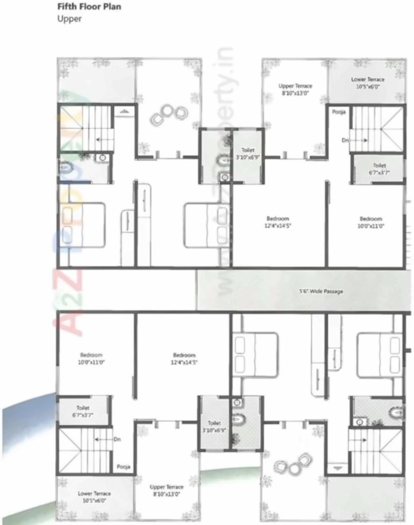 Layout of real estate project The Rise located at Bhayli, Vadodara, Gujarat