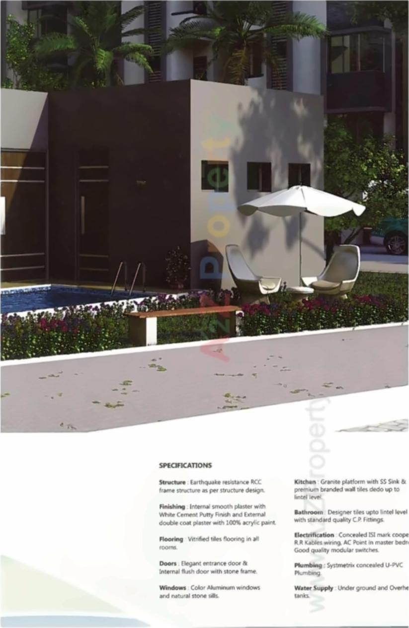 3D Elevation of real estate project The Rise located at Bhayli, Vadodara, Gujarat