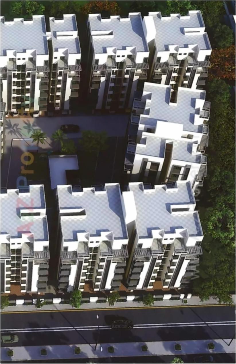 3D Elevation of real estate project The Rise located at Bhayli, Vadodara, Gujarat