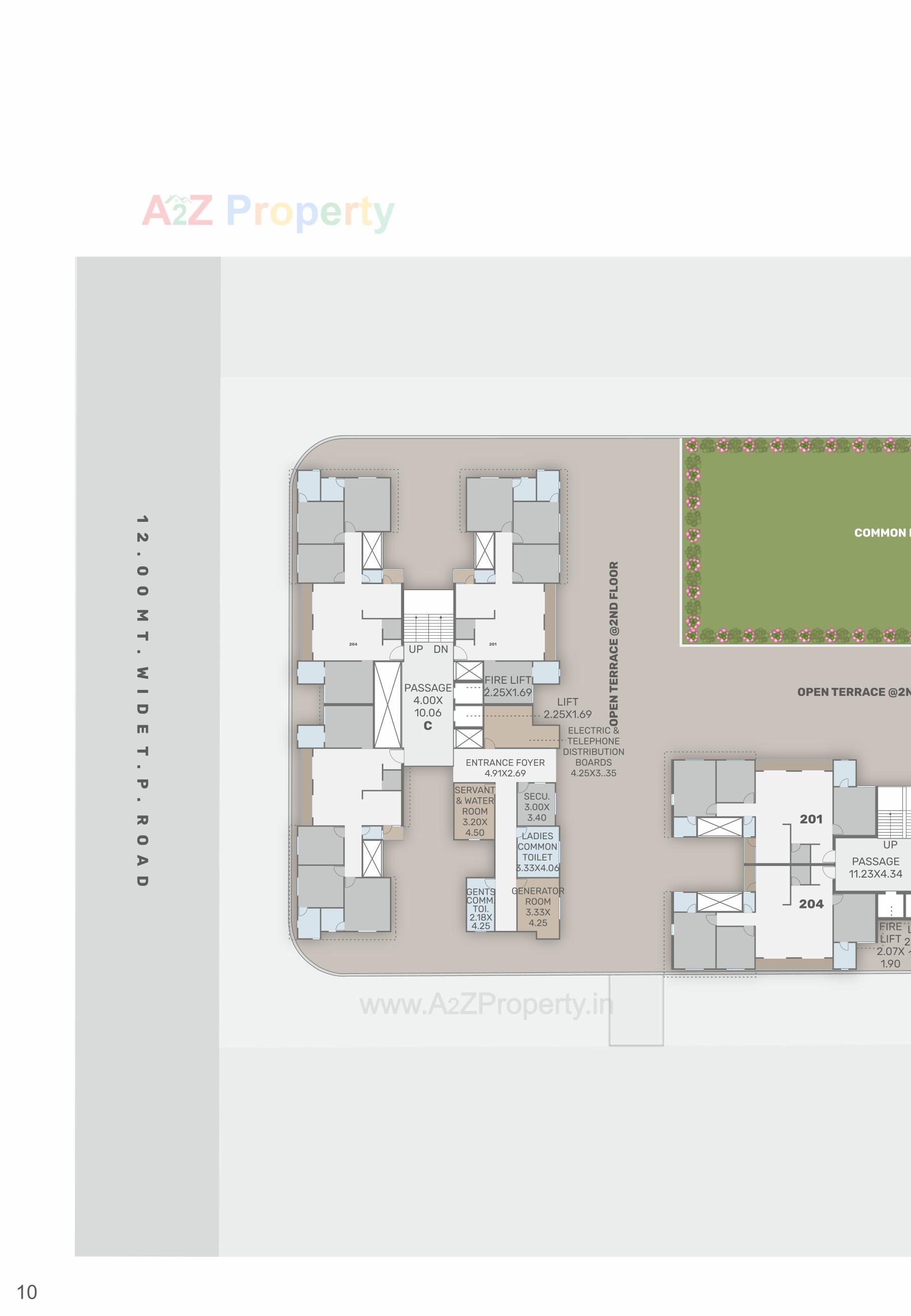 Layout of real estate project The Rise located at Harni, Vadodara, Gujarat