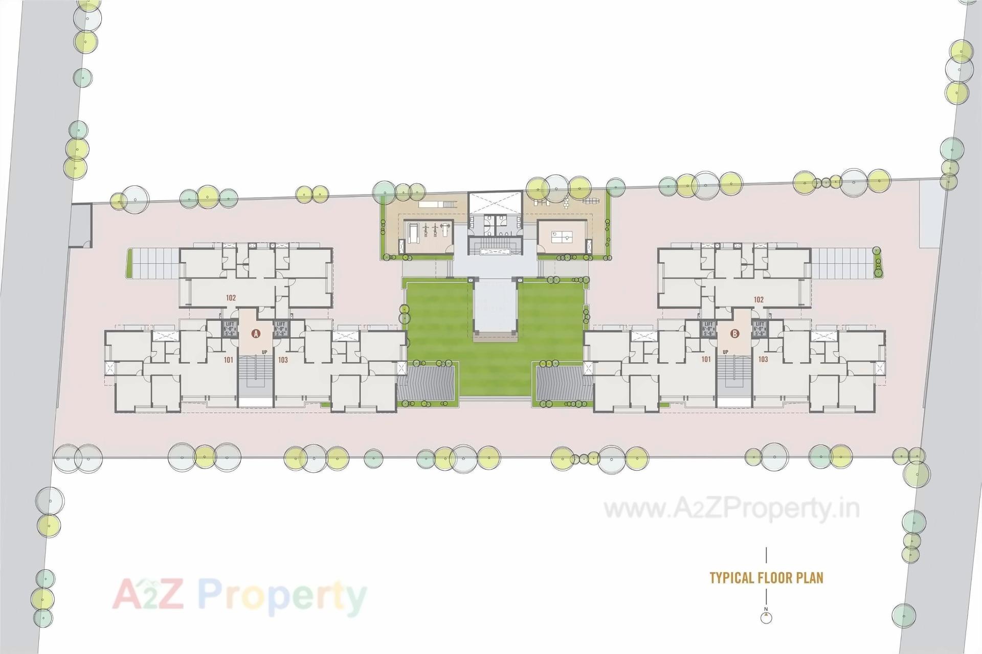 Layout of real estate project The Shine located at Harni, Vadodara, Gujarat