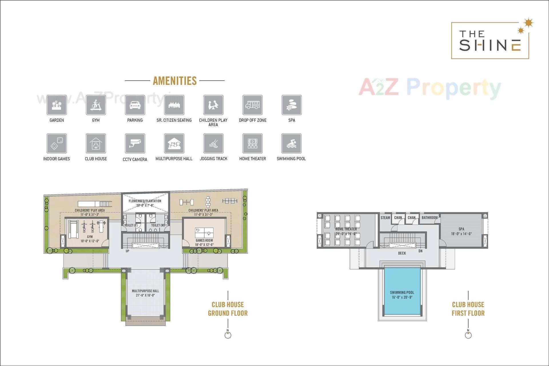 Layout of real estate project The Shine located at Harni, Vadodara, Gujarat