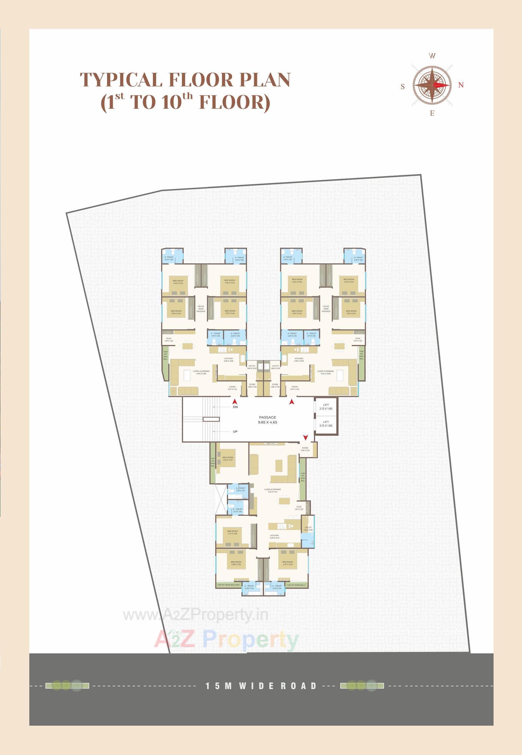 Layout of real estate project The Solitaire located at Bhayli, Vadodara, Gujarat