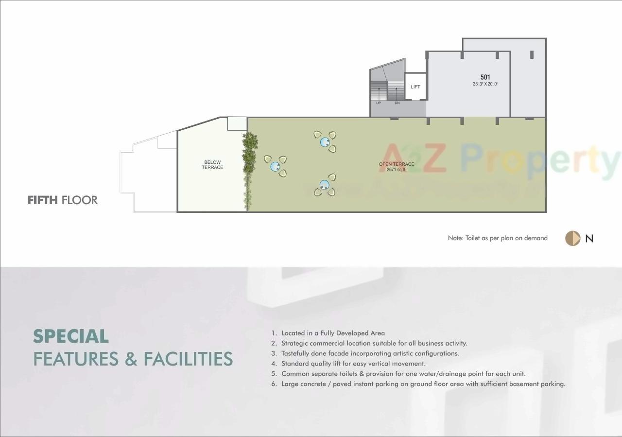 Layout of real estate project The Space located at Gotri, Vadodara, Gujarat