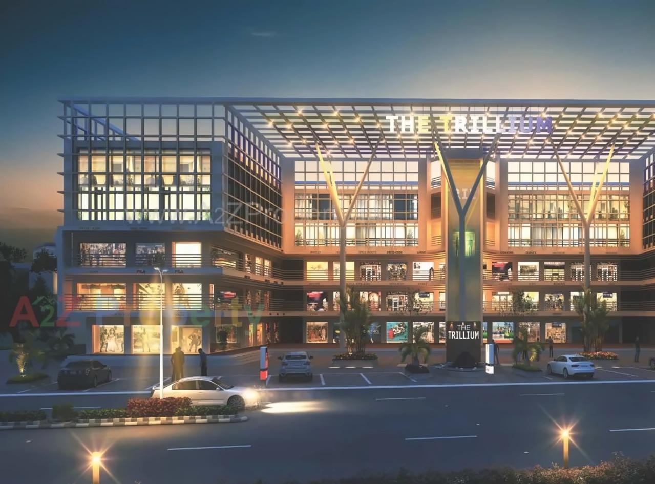 3D Elevation of real estate project The Trillium located at Bhayli, Vadodara, Gujarat