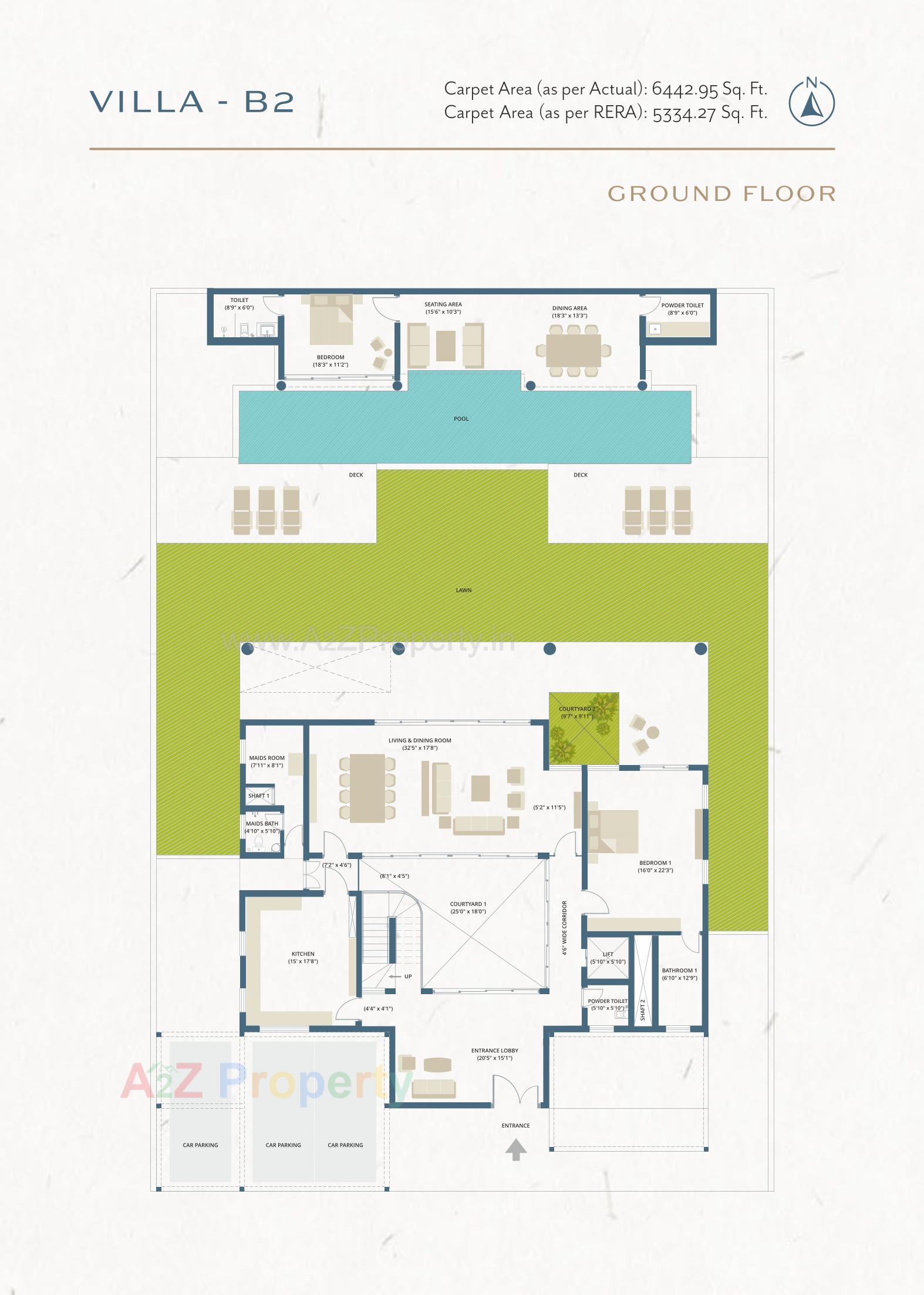 Layout of real estate project The Villas located at Gorwa, Vadodara, Gujarat