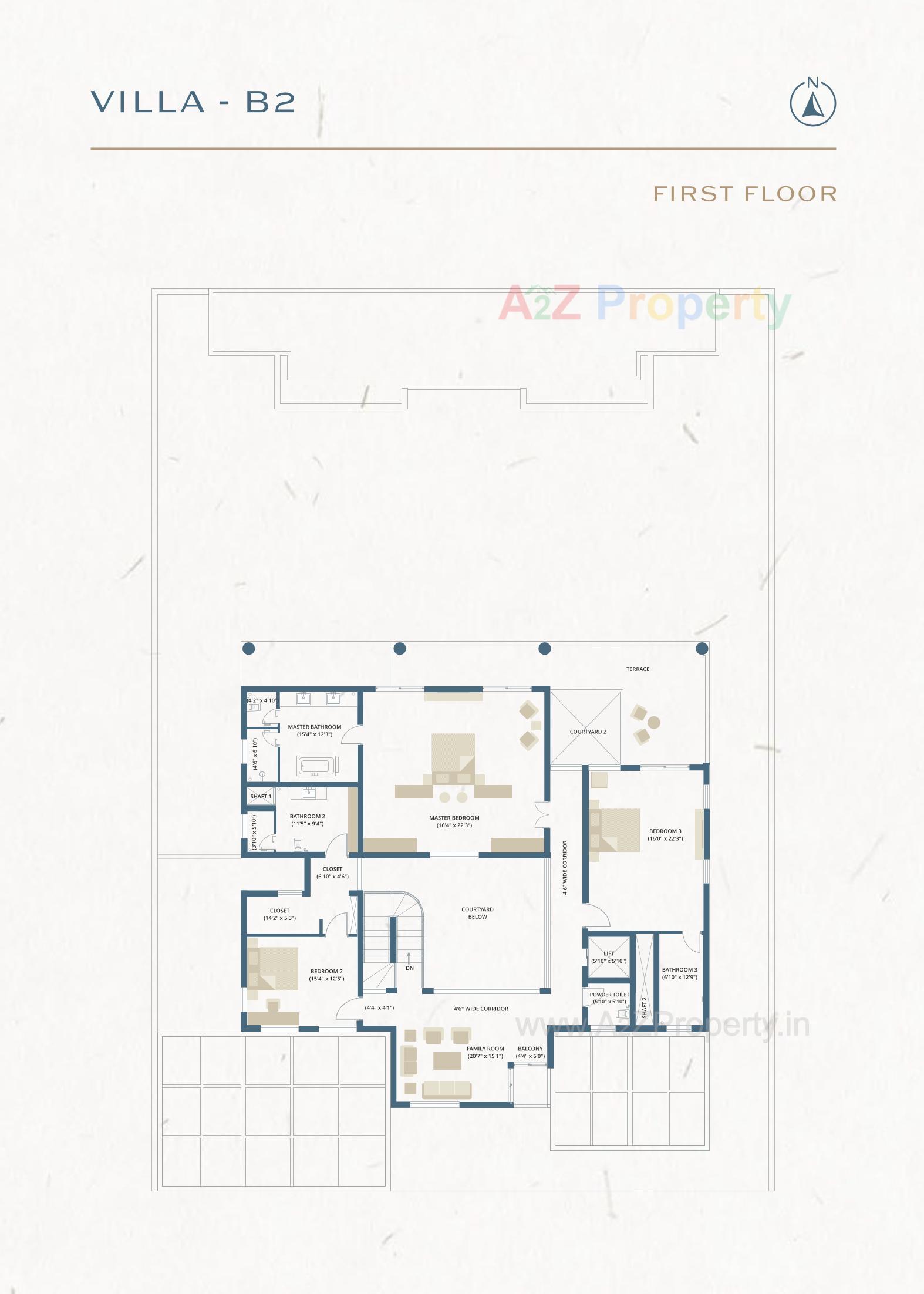 Layout of real estate project The Villas located at Gorwa, Vadodara, Gujarat