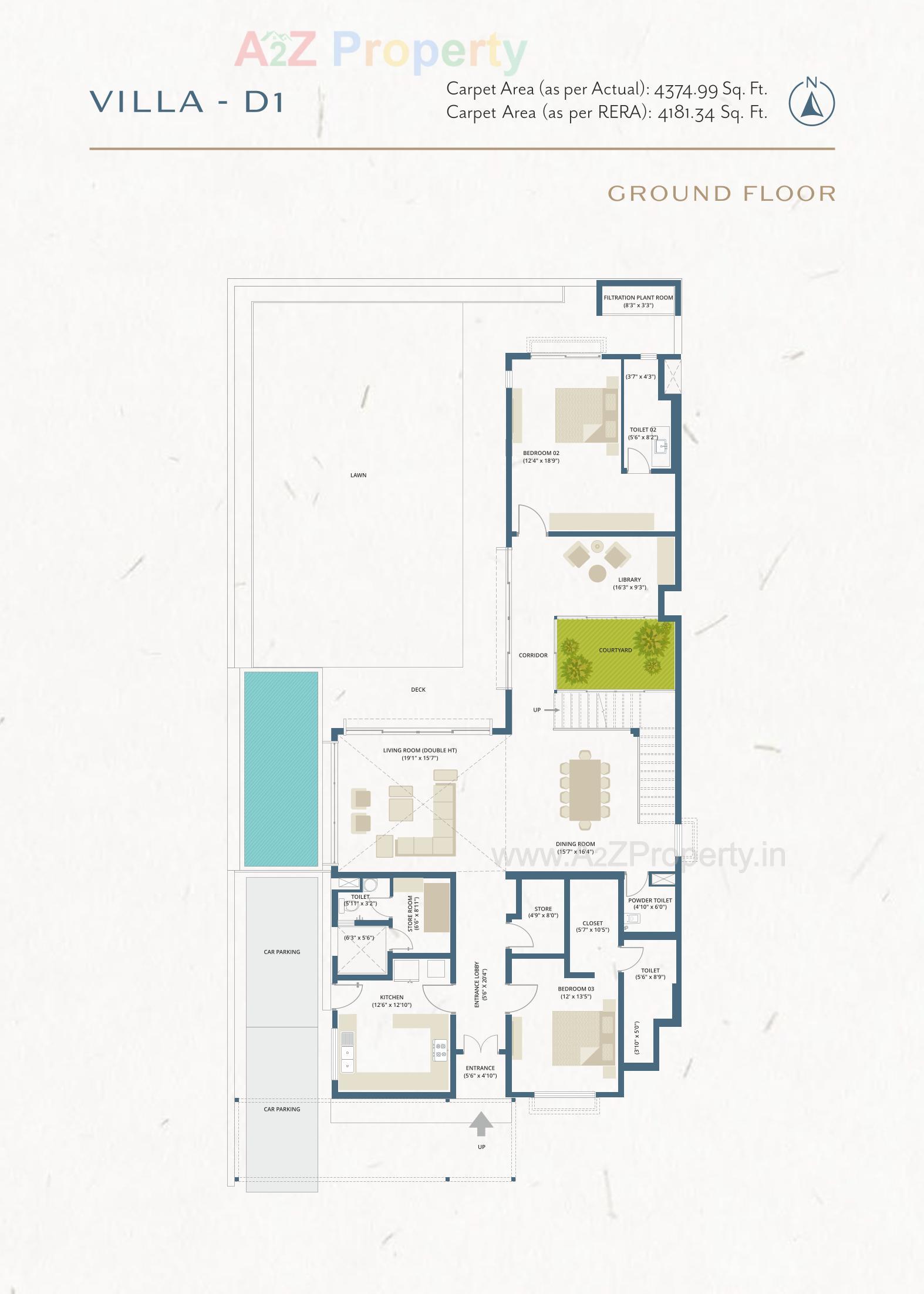 Layout of real estate project The Villas located at Gorwa, Vadodara, Gujarat