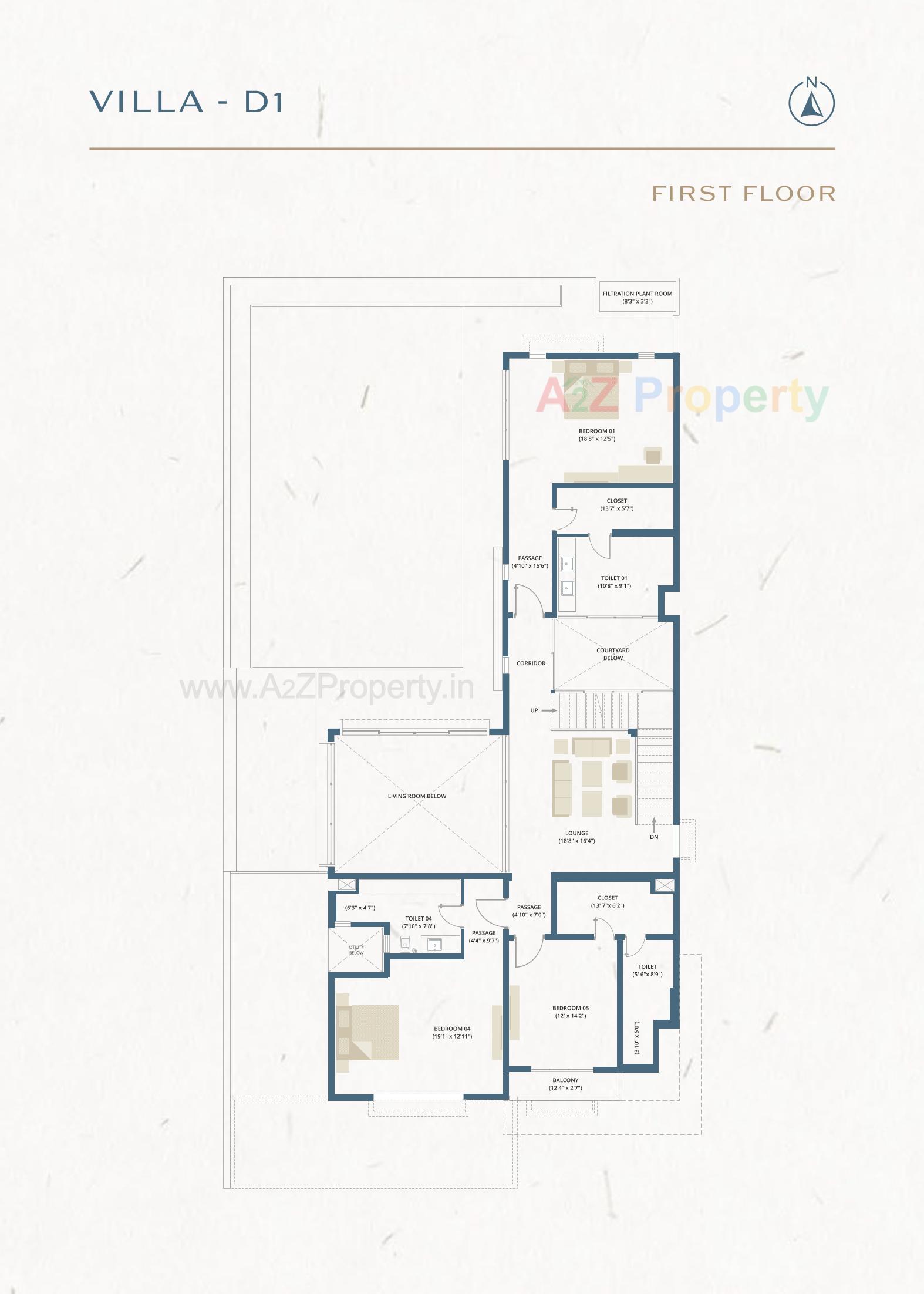 Layout of real estate project The Villas located at Gorwa, Vadodara, Gujarat