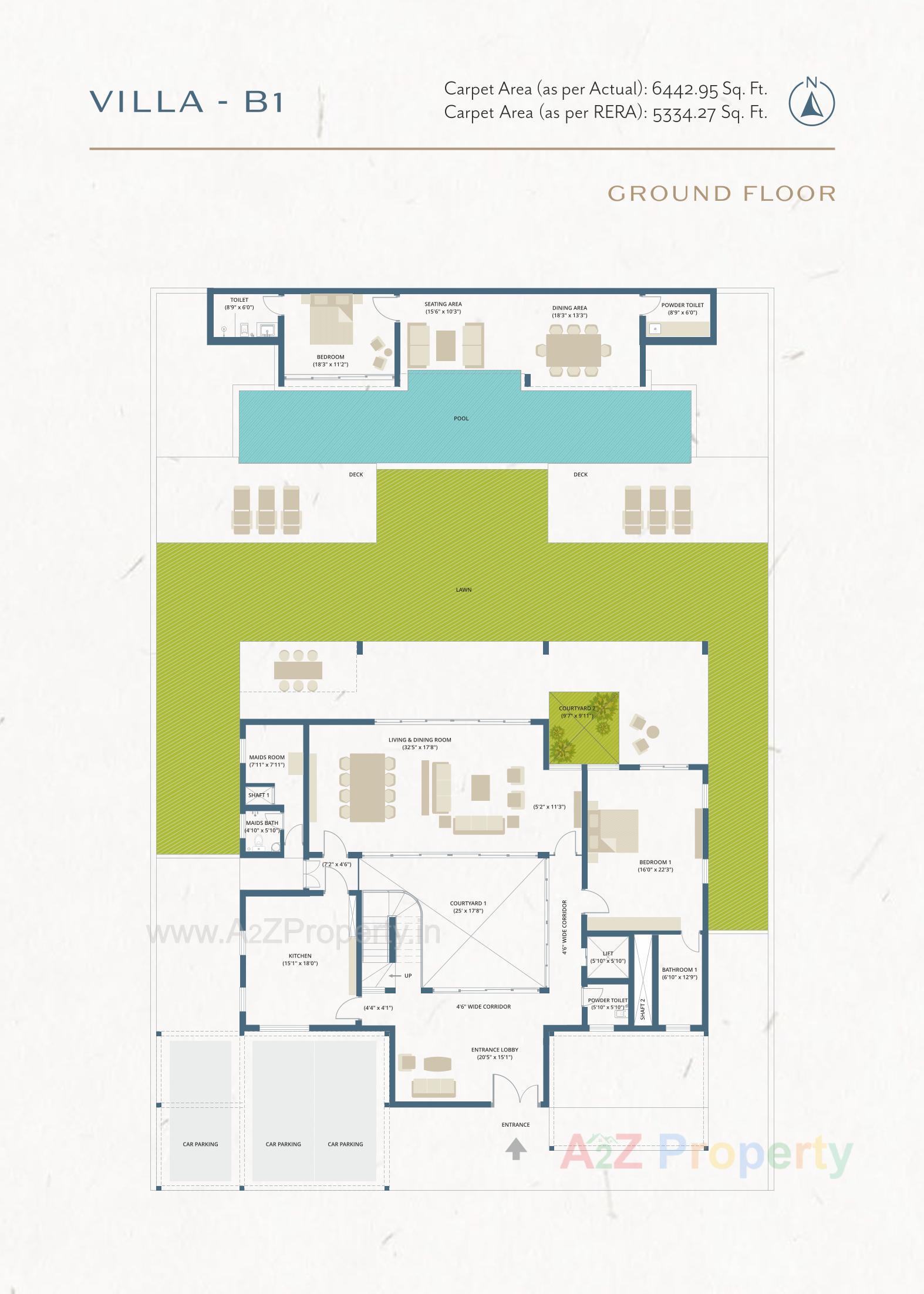 Layout of real estate project The Villas located at Gorwa, Vadodara, Gujarat