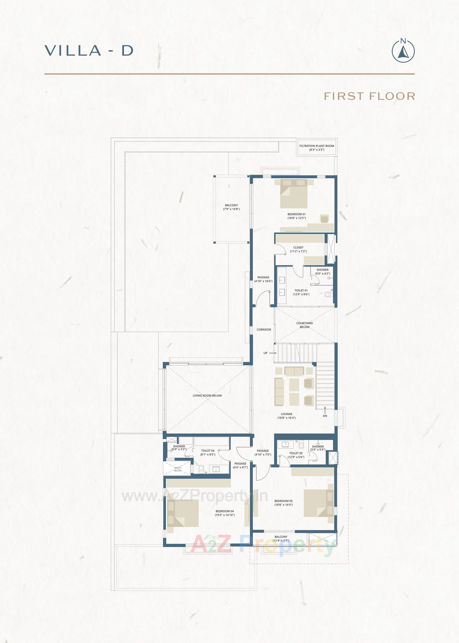 Layout of real estate project The Villas located at Gorwa, Vadodara, Gujarat