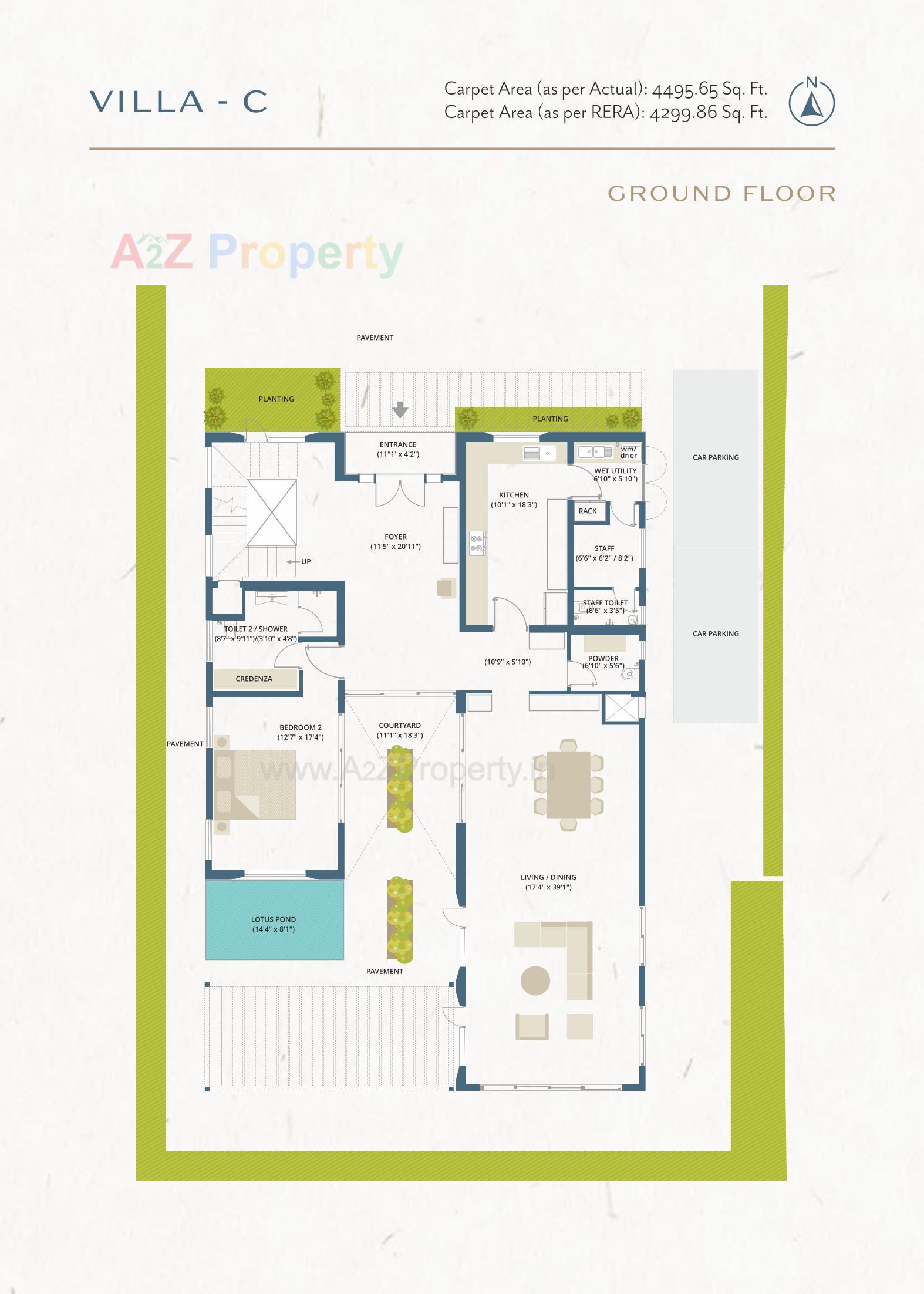Layout of real estate project The Villas located at Gorwa, Vadodara, Gujarat