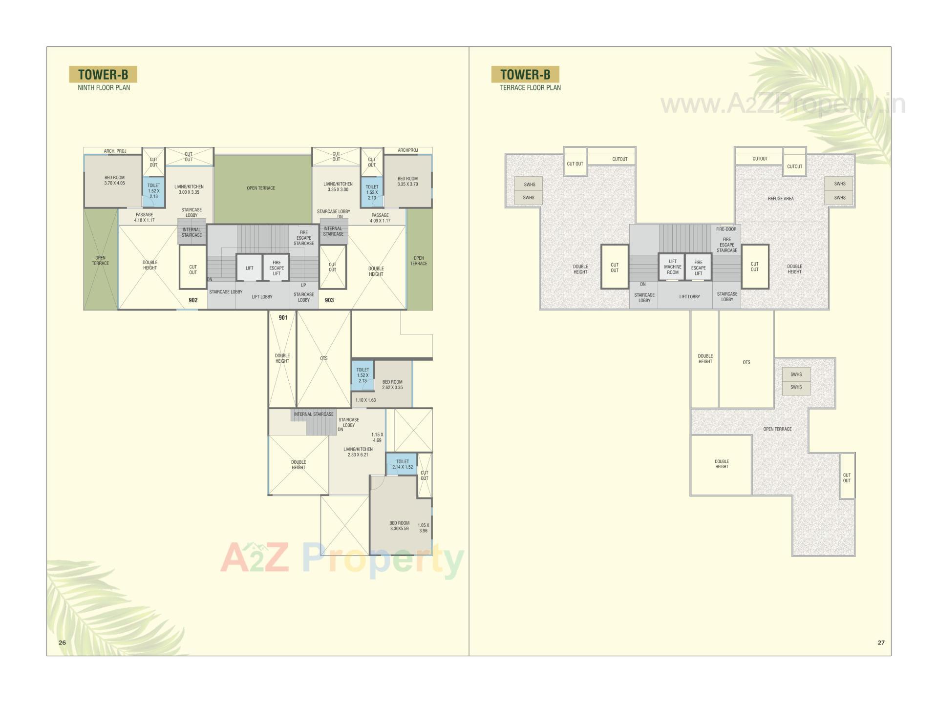 Layout of real estate project The Vista Residential located at Kasba, Vadodara, Gujarat