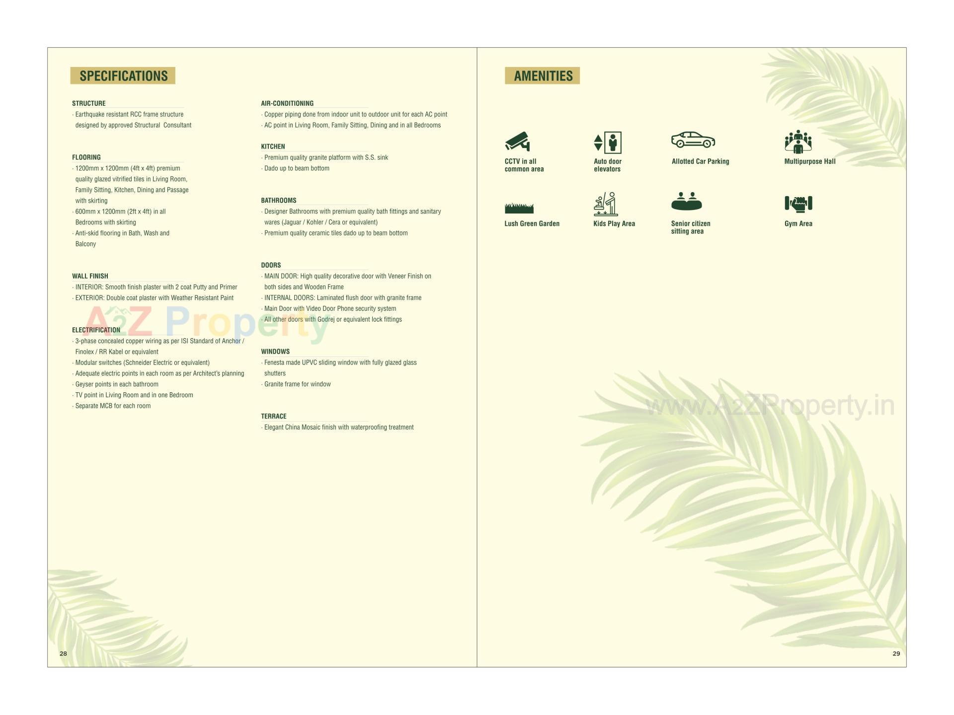  of real estate project The Vista Residential located at Kasba, Vadodara, Gujarat