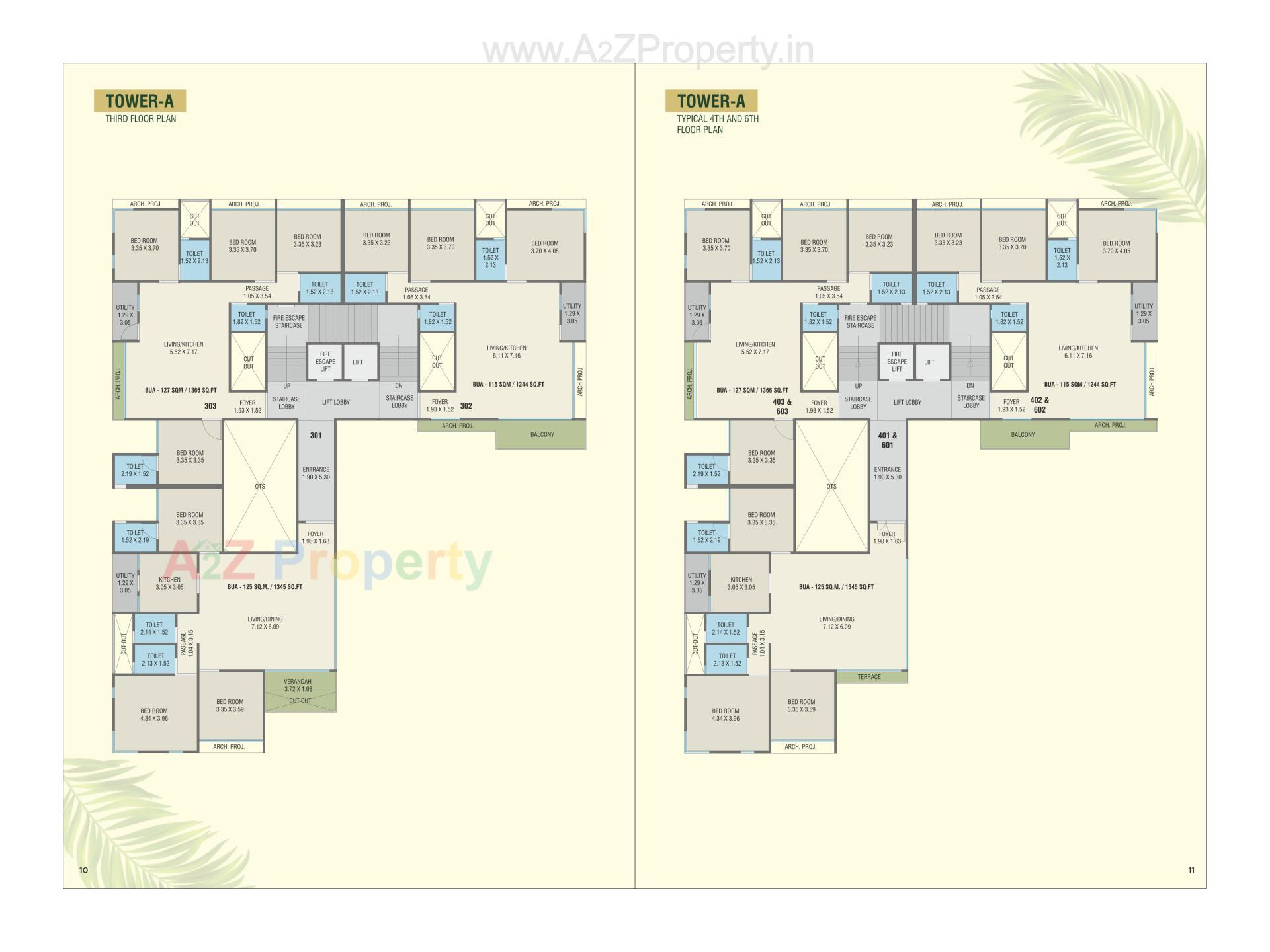 Layout of real estate project The Vista Residential located at Kasba, Vadodara, Gujarat