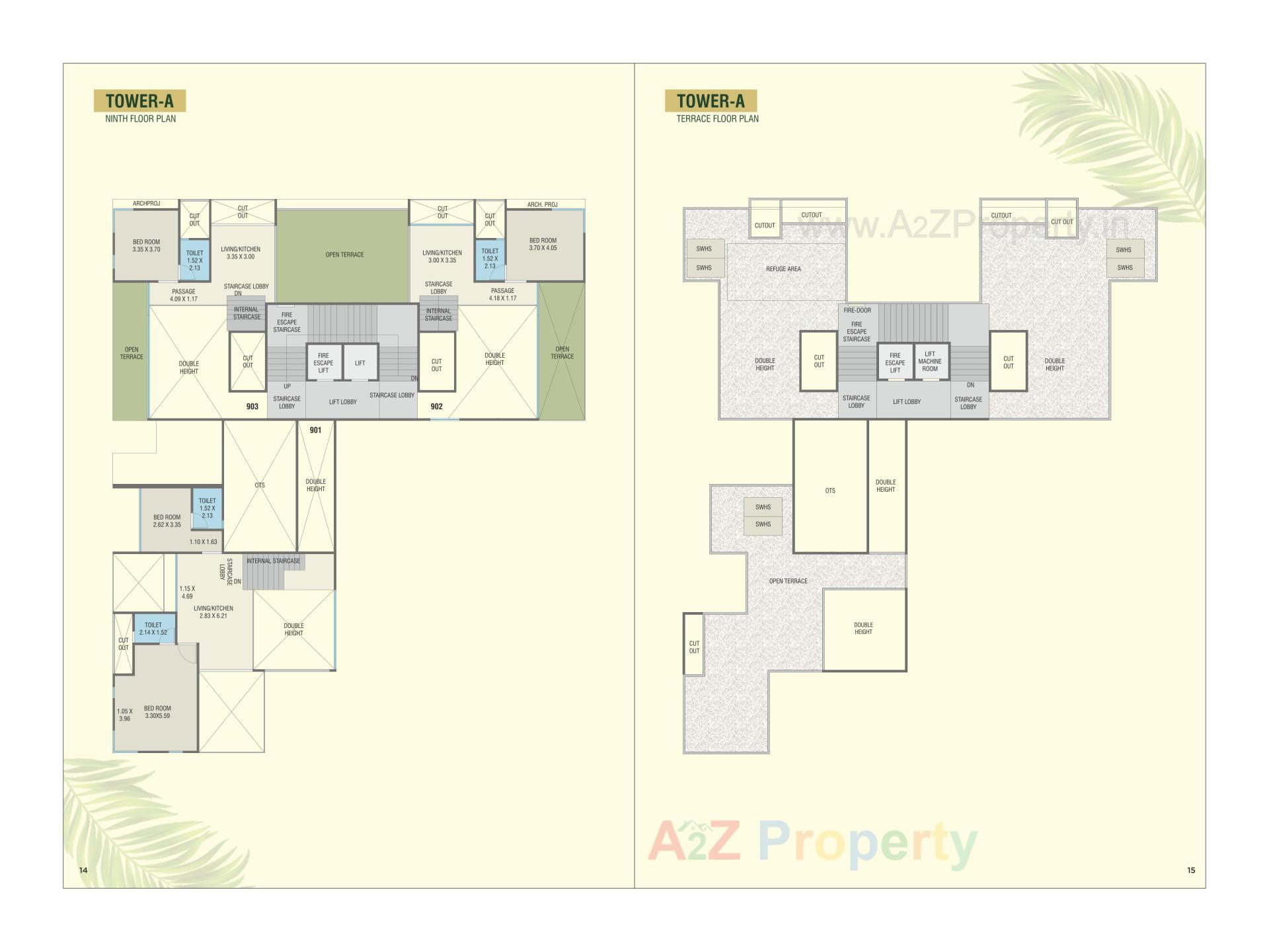 Layout of real estate project The Vista Residential located at Kasba, Vadodara, Gujarat