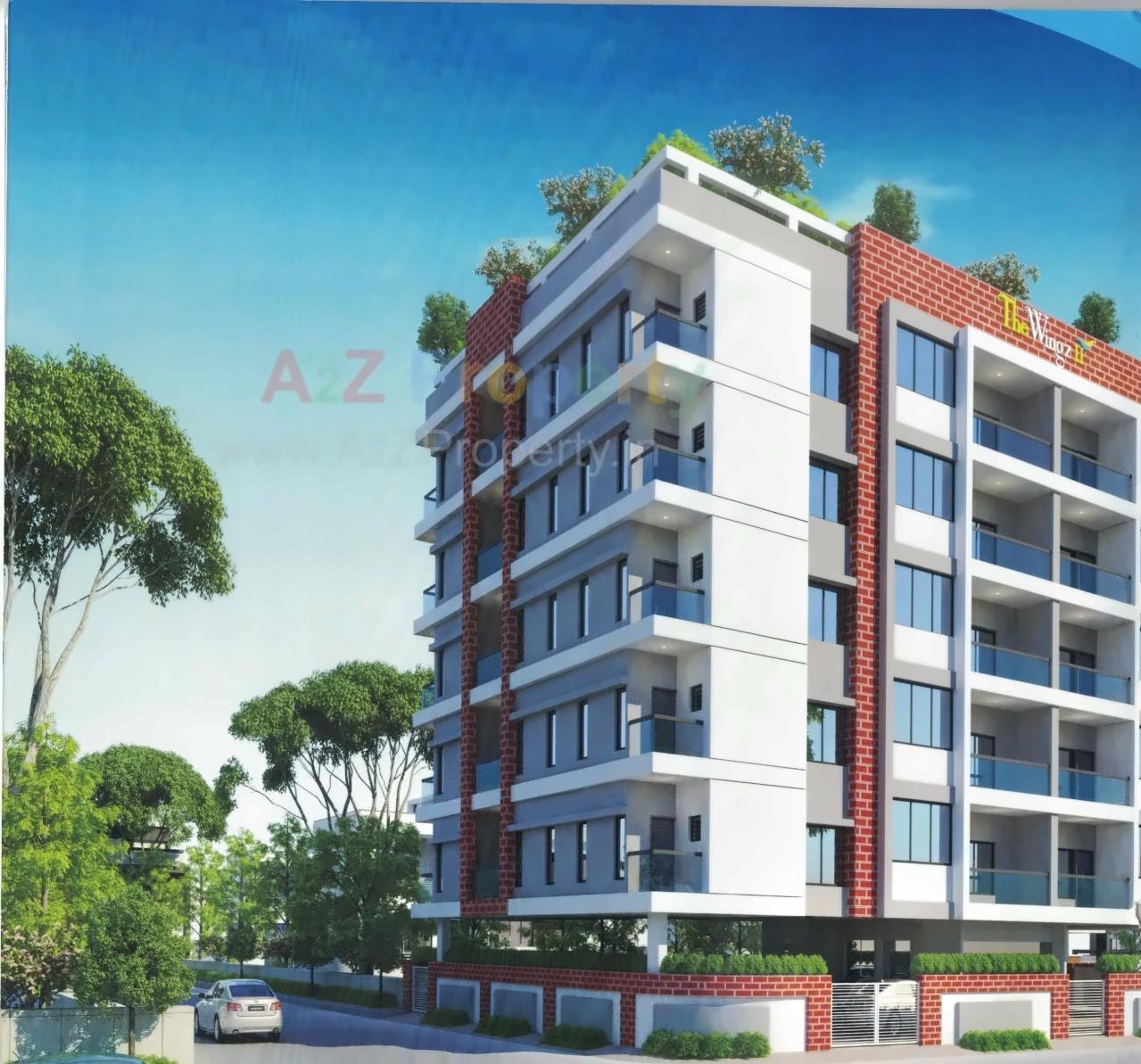 3D Elevation of real estate project Thez Ii located at Gorva, Vadodara, Gujarat