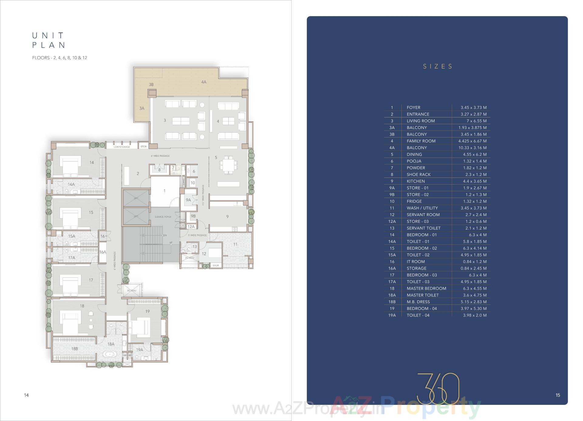Layout of real estate project Three60 located at Gotri, Vadodara, Gujarat