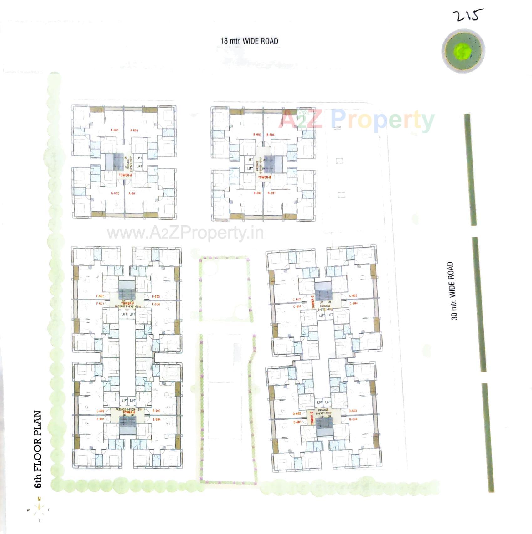 Layout of real estate project Times Square located at Tandalja, Vadodara, Gujarat