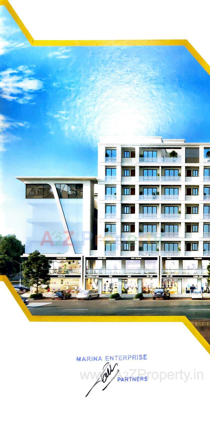 3D Elevation of real estate project Times Square located at Tandalja, Vadodara, Gujarat