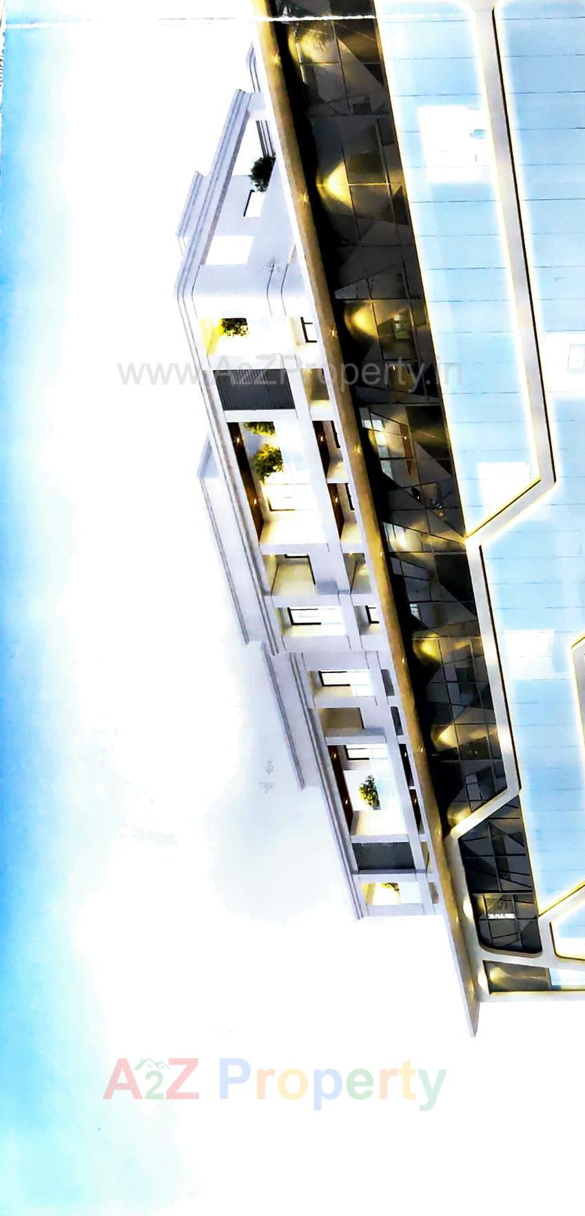 3D Elevation of real estate project Times Square located at Tandalja, Vadodara, Gujarat