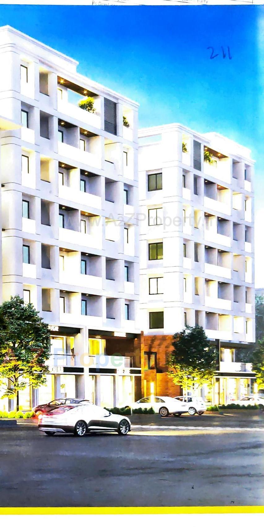 3D Elevation of real estate project Times Square located at Tandalja, Vadodara, Gujarat