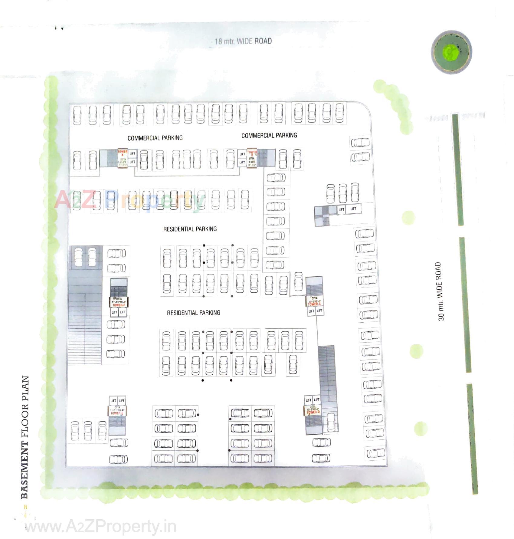 Layout of real estate project Times Square located at Tandalja, Vadodara, Gujarat